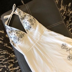 White House Black Market white and black dress